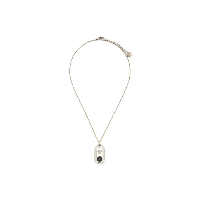 VERSACE Necklaces Men Silver-1