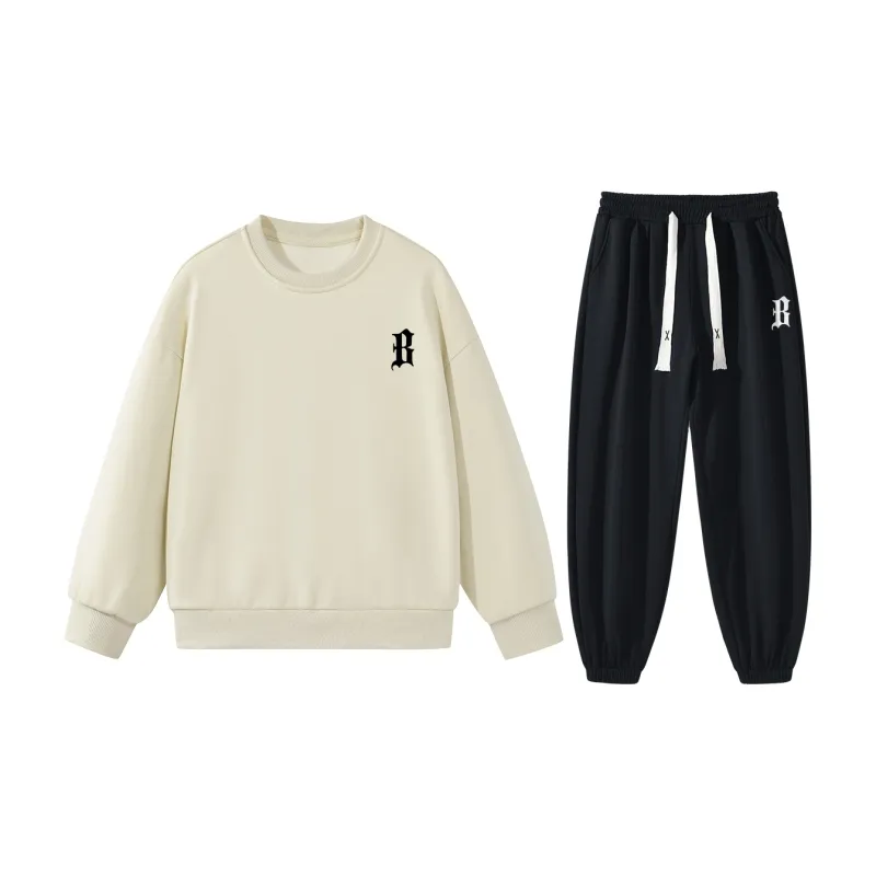 BEAR UNION Sweatshirt Set Fall Unisex-16