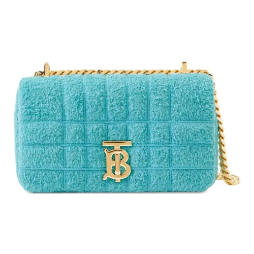 Burberry Lola Bag Sheepskin Shoulder Bag, Crossbody Bag Mini Women's Blue