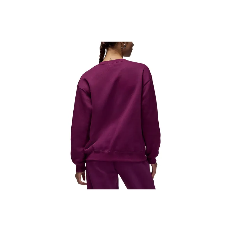 Jordan Brooklyn Fleece Sweatshirt Women's Bordeaux Red/Vibrant Pink-1