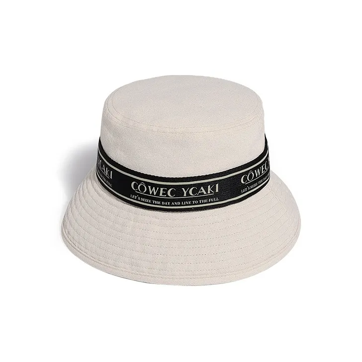 COWEC YCAKI Bucket Hats Unisex Ecru Canvas-2