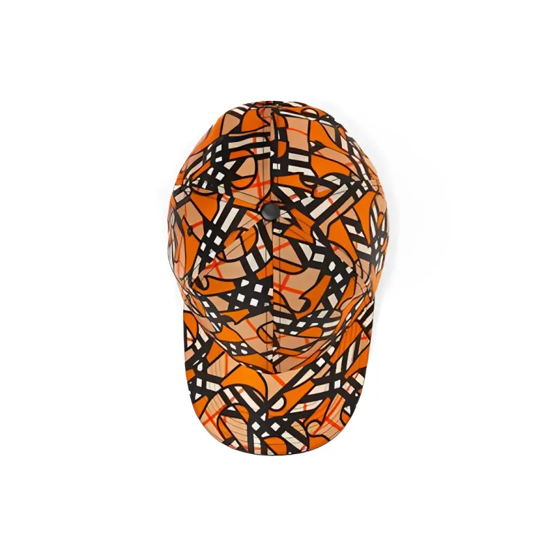 Burberry Monogram Print Bucket Hat Orange-2