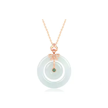 Yi Zhen Ge Glutinous Jade Jadeite Pendants Unisex