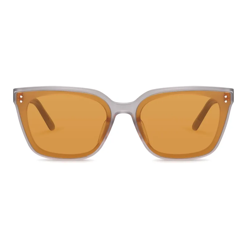 PULAIS Plate Frame Square Sunglasses Unisex-14