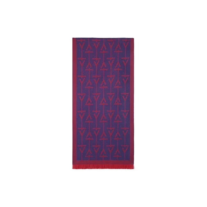 TangGuh Sheep Wool Long Fringe Black Gray Scarf Unisex-7