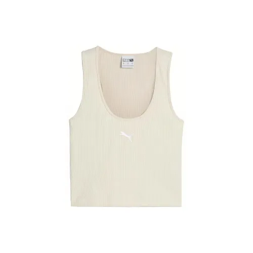 PUMA Tank Tops Women's Snow White