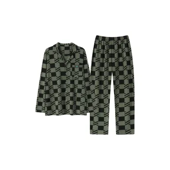 Huggy Kissy Pajama Set Men's Army Green