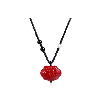Far Mountain Joe Reconstructed Cinnabar Necklaces Unisex