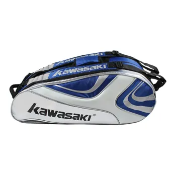 Kawasaki Fabric+Synthetic Leather Gym Bag Large Size Unisex