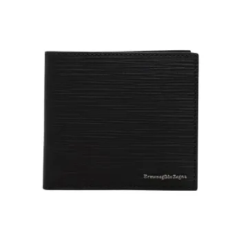 Zegna Leather Wallet Men's Black