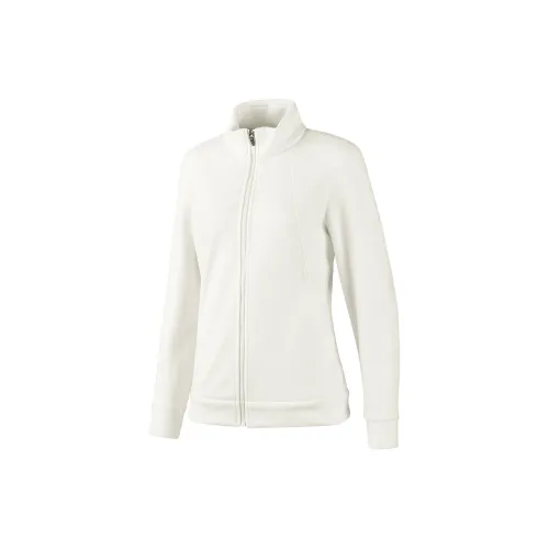 Skechers Basic Sports Series Velvet-feel Coat Women's Marshmallow White