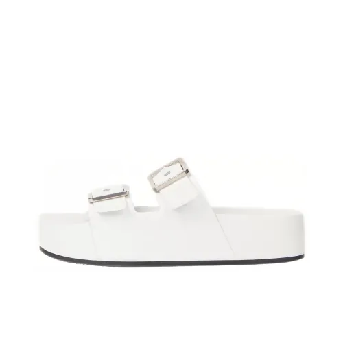 Balenciaga Mallorca Slide Slippers Women's White