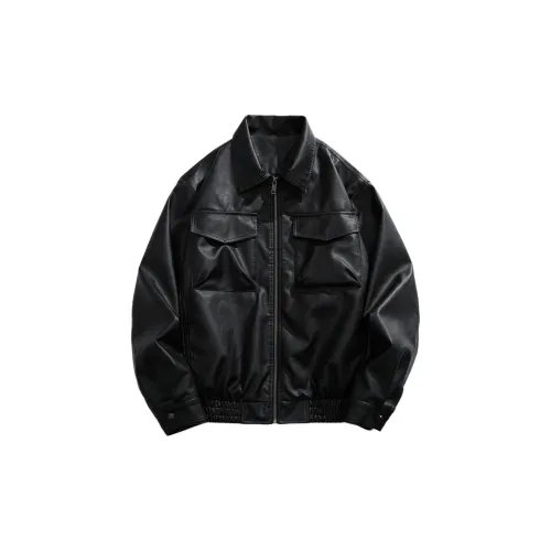 Mimx Homme Leather Jackets Unisex