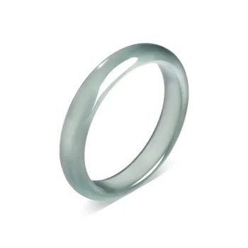 Artisan Lock Heart Jade Chalcedony Jade Bangles Women's