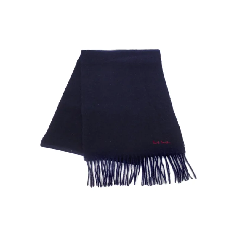 Paul Smith Knit Scarves Men's Marine Blue-0