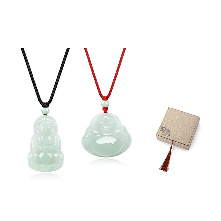 KING TAI SANG Bean Type Jadeite Necklaces Unisex-14