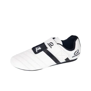 Competition Anti Slip And Wear Resistant Lightweight Low Top Taekwondo Shoes Unisex Black White
