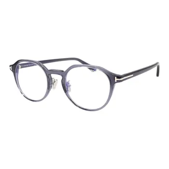 TOM FORD Eyeglass Frames Men Transparent Gray