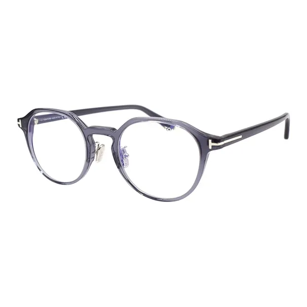 TOM FORD Eyeglass Frames Men Transparent Gray-0