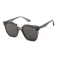 Transparent Gray Frame with Black Lens
