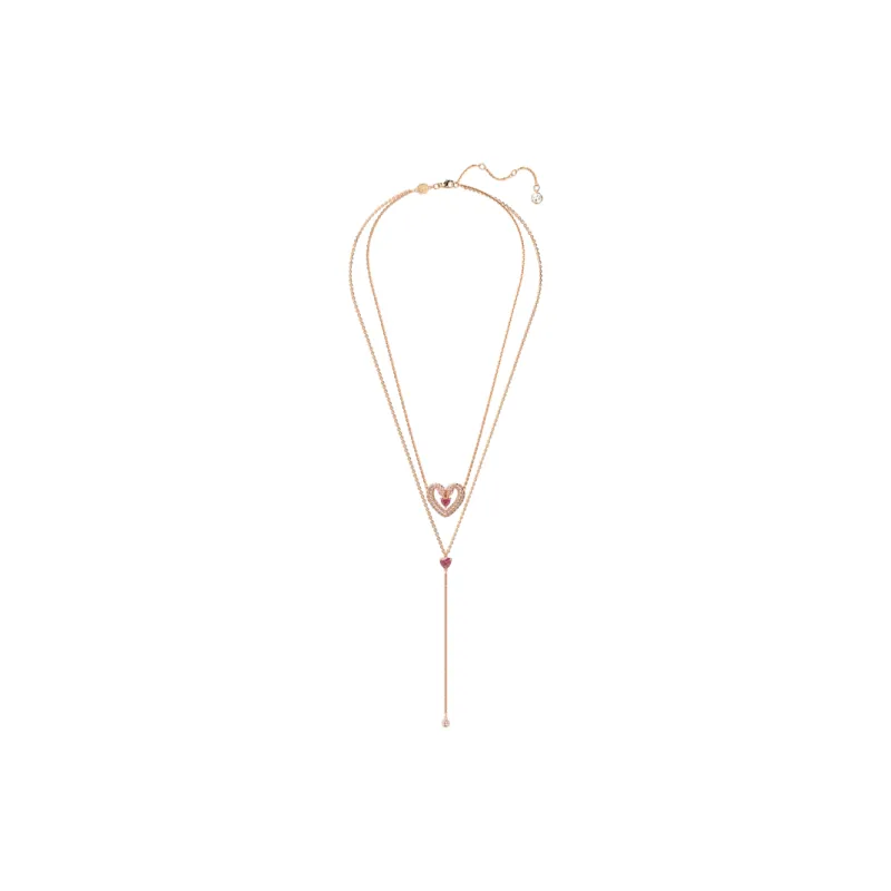 Swarovski Una Faux Crystal Necklaces Women's Rose Gold-3