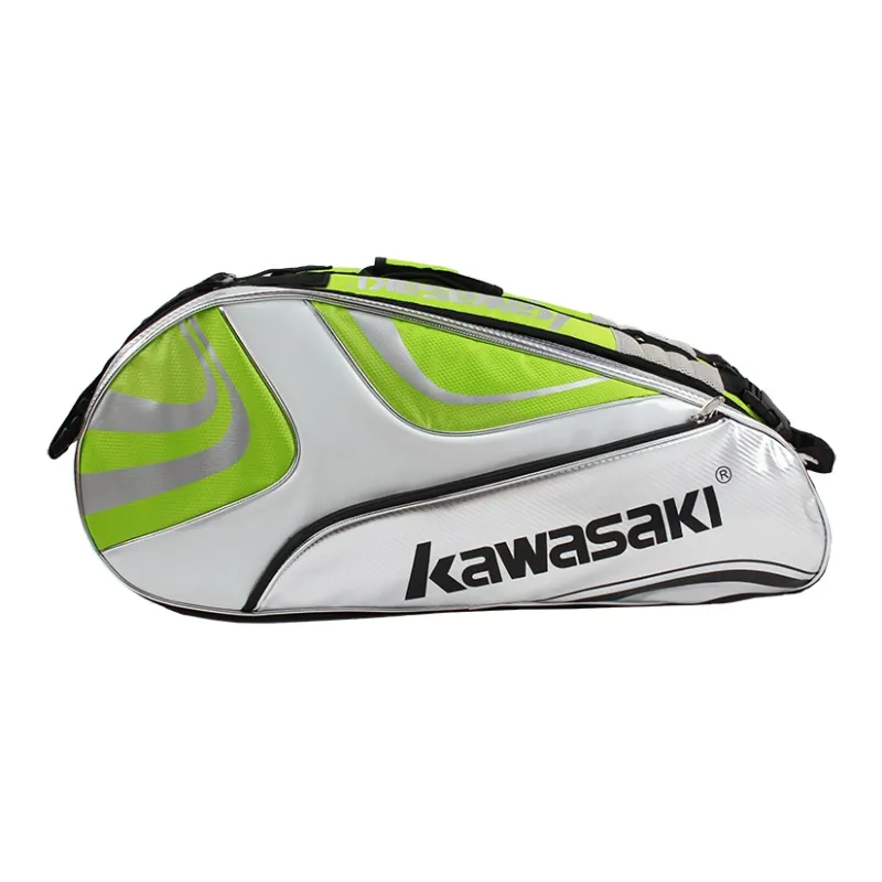 Kawasaki Fabric+Synthetic Leather Gym Bag Large Size Unisex-11