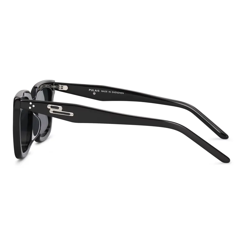 PULAIS Plate Frame Square Sunglasses Unisex-7