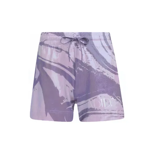 Adidas ALLOVER PRINT Casual Shorts Women's Silver Purple