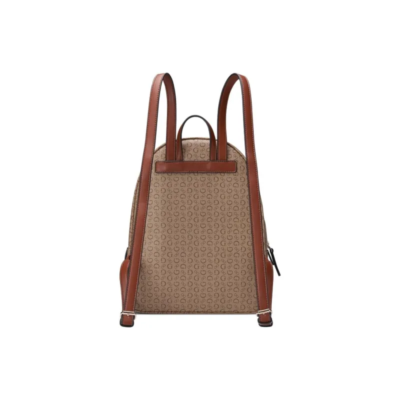GUESS Artificial Leather Backpack Medium Size Women's Brown-2