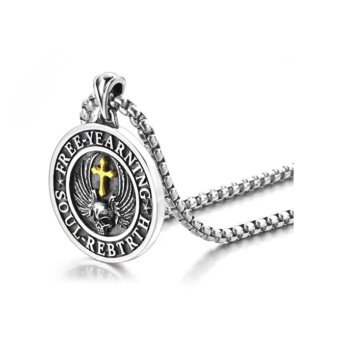 IDEAGEMER 925 Sterling Silver Necklaces Men's-10