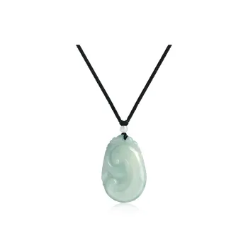 Best Wishes Bean Type Jadeite Necklaces Unisex