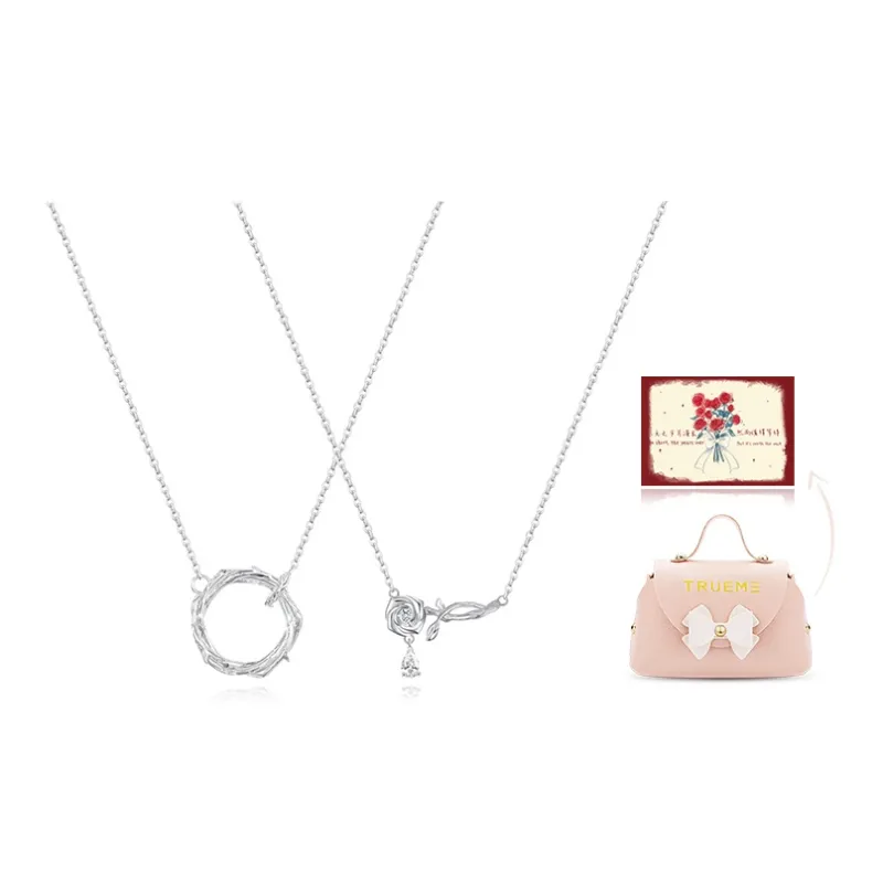 TRUE ME Zircon Necklaces Unisex-1