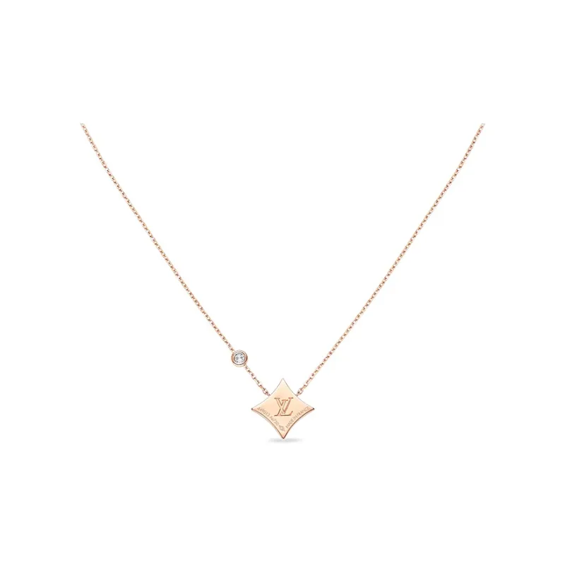 LOUIS VUITTON Color Blossom Bb Star Pendant Pink Gold Cornelian And Diamond-1