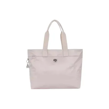 Kipling Polyamide Tote Bag, Shopping Bag, Shoulder Bag, Handbag Large Size Women's Faint Light Silver/Chantilly Blue