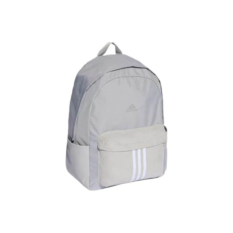 Adidas Recycled Polyester Material Backpack Regular Unisex Light Gray White-1