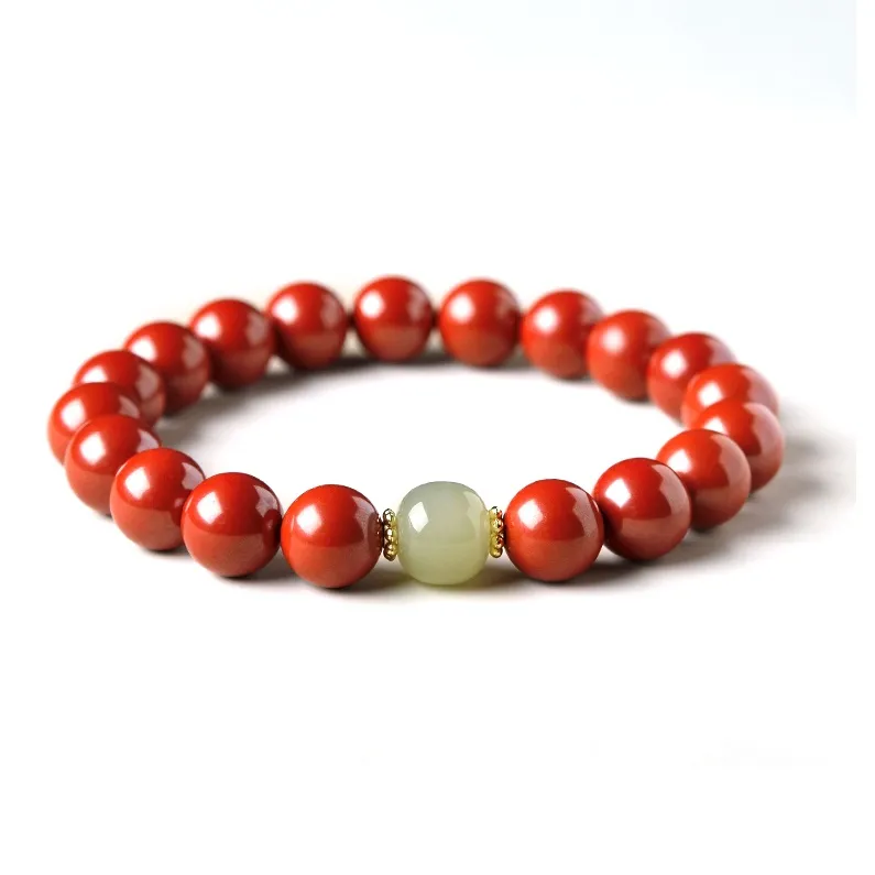 Moon Jewelry Cinnabar Jade Bracelets Unisex-9