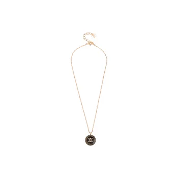 CHANEL Necklaces Women's Gold/Black