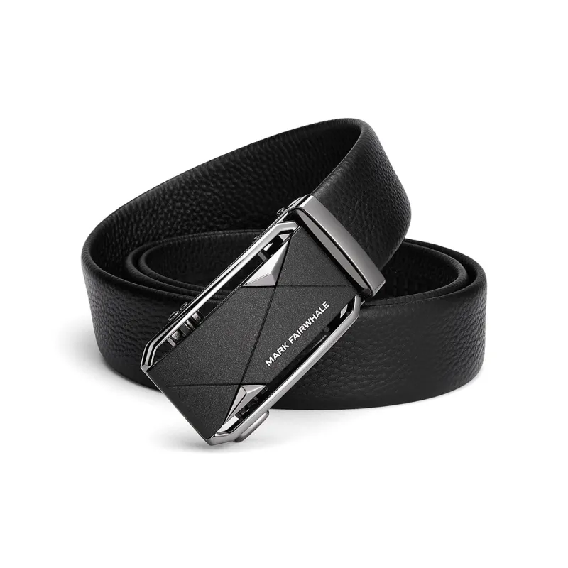 FAIRWHALE Business Casual Design Automatic Buckle Business Suit Belt Leather Belts Men's Width 3.5cm-4