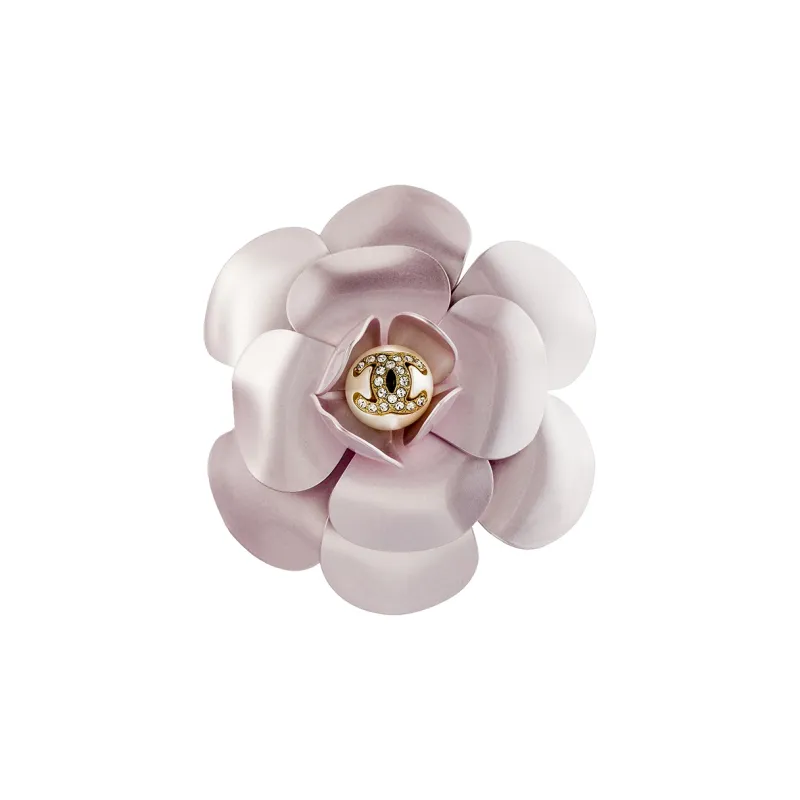CHANEL Brooches Unisex Pink-0