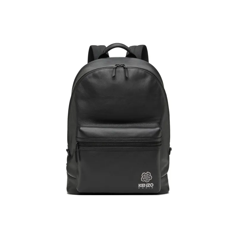 KENZO Cow Leather Backpack Unisex Black-0