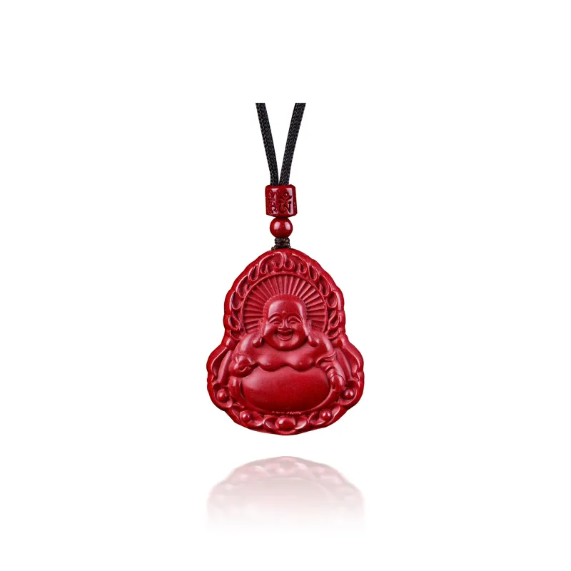 Moon Jewelry Reconstructed Cinnabar Necklaces Unisex-22