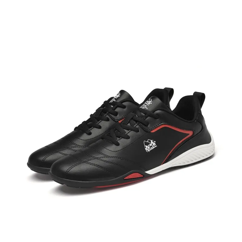 HENIBAOLUO Men's Casual Shoes Men Low Top Black-11