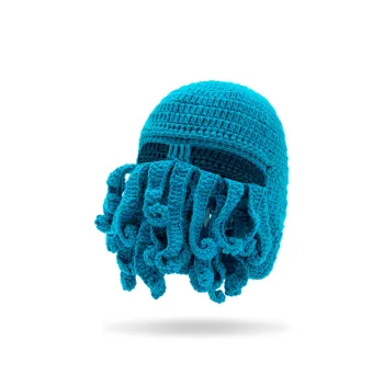 KENMO Acrylic Beanies Unisex Blue