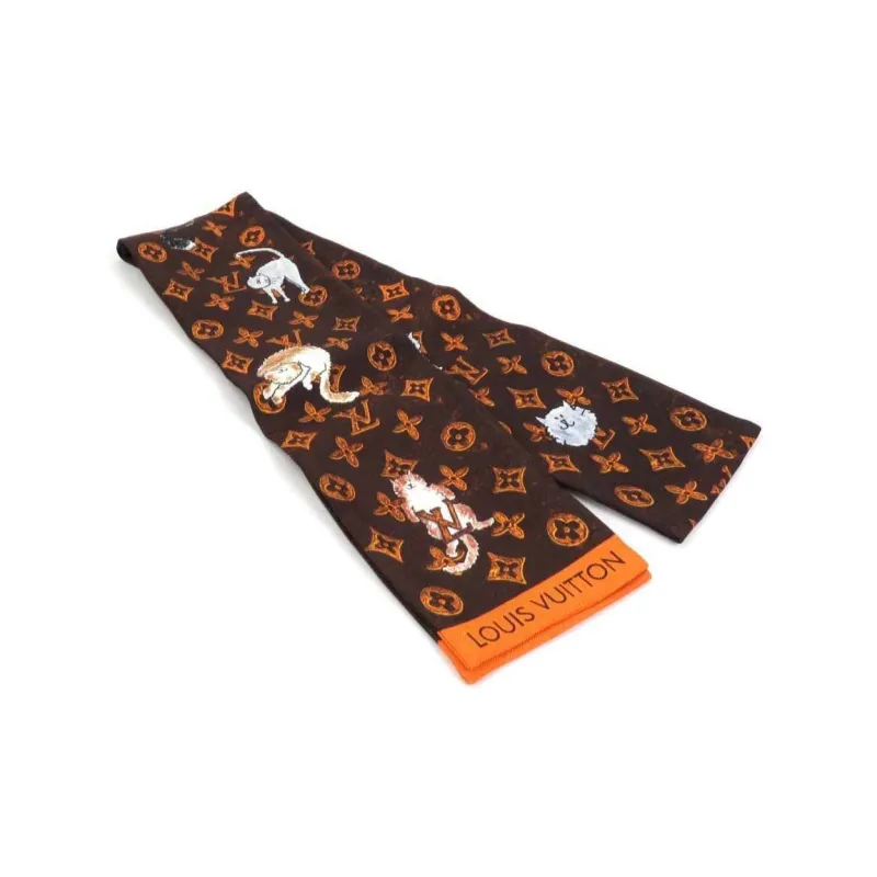LOUIS VUITTON 2018 Printed Silk Scarf-2