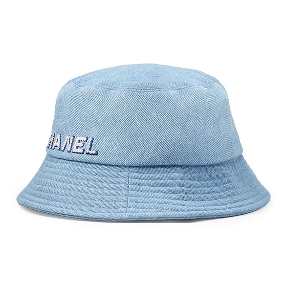 CHANEL Cotton Bucket Hats Women's Blue-1