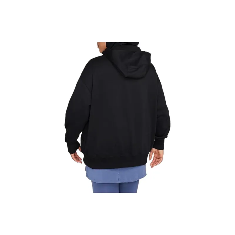 Nike Women's Phoenix Fleece Oversized Full Zip Hoodie Black-2