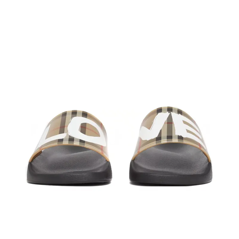 Burberry Vintage Slide Slippers Men's Archive Beige-3