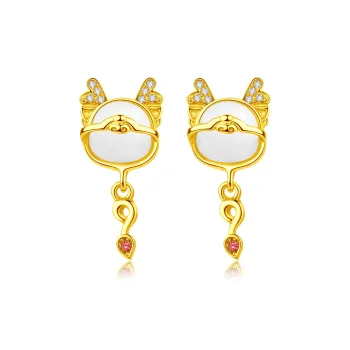 North Cain Colored Glaze Earrings Women's