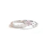 Mount Fuji Cherry Blossom Couple Couple Rings