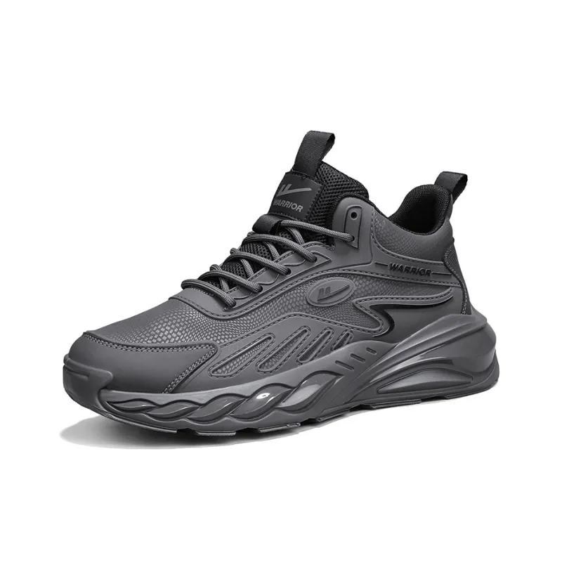 Warrior Abrasion Resistant Height Increasing Mid Top Chunky Sneakers Men's-1